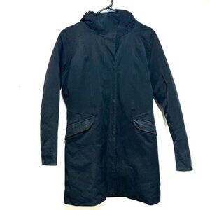 Patagonia Womens Black Down Insulated Powder Town Hooded Parka H2NO Womens M